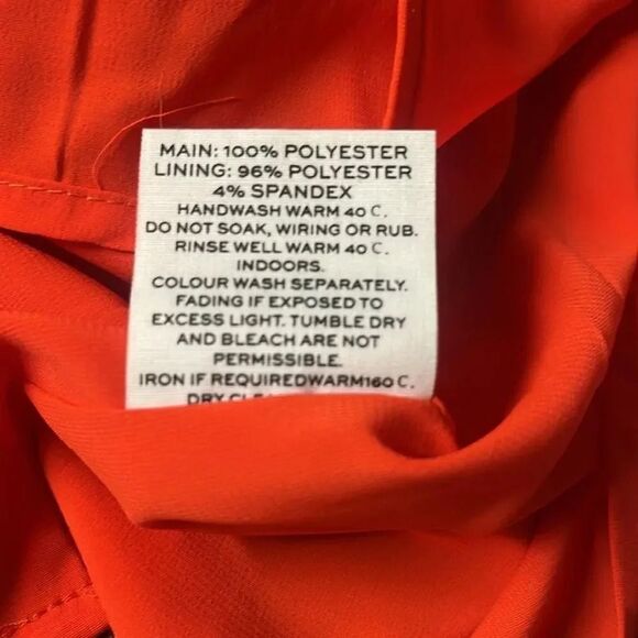 NWT women’s RUMER THE LABEL x REVOLVE orange lunar  Mini a line dress sz medium - Picture 7 of 7